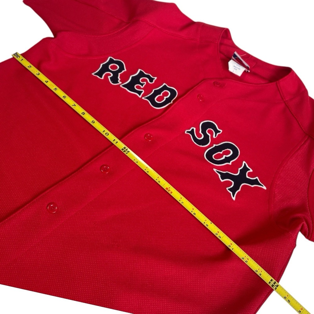 Majestic Red Sox Jersey Red Home Colorway Made in USA Large - Picture 8 of 10